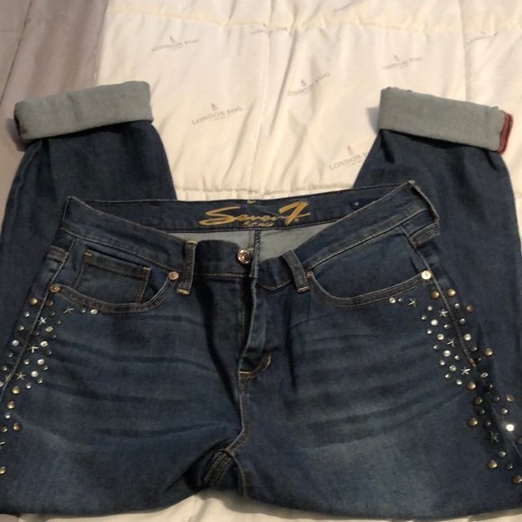 Seven7 jeans size 8 girlfriend style NWOT - Picture 1 of 9